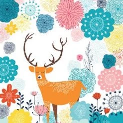 Chumbakdesign Decor & Living Forest Deer White Wall Art 17 Chumbakdesign Decor & Living Forest Deer White Wall Art