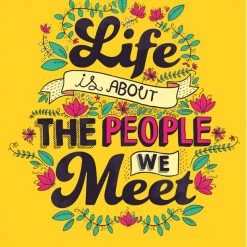 Chumbakdesign Life Yellow Wall Art Decor & Living