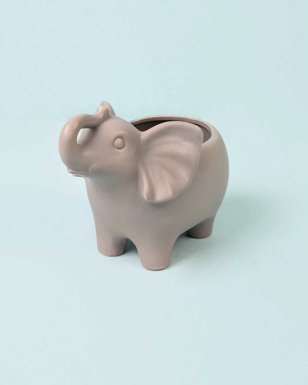 Chumbakdesign Sale Handcrafted Elephant Planter - Grey 4 Chumbakdesign Sale Handcrafted Elephant Planter - Grey