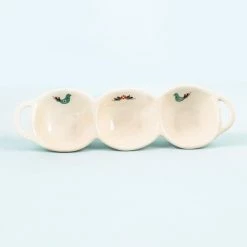 Chumbakdesign Birdie Ivory Dip Platter Dining & Kitchen