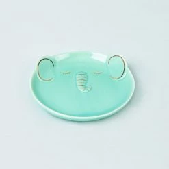 Chumbakdesign Dining & Kitchen Glad Elephant Teal Plate