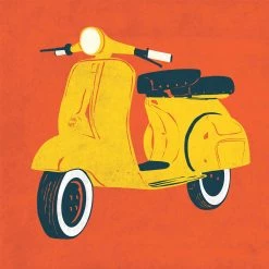 Chumbakdesign Decor & Living Scooter Red Wall Art