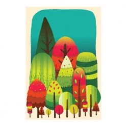 Chumbakdesign Textured Trees Wall Art