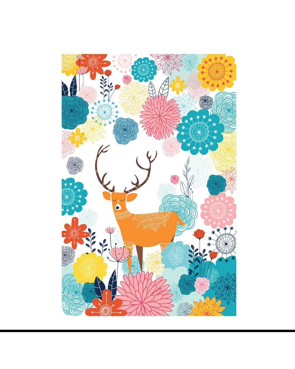 Chumbakdesign Decor & Living Forest Deer White Wall Art 4 Chumbakdesign Decor & Living Forest Deer White Wall Art
