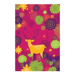 Chumbakdesign Forest Deer Pink Wall Art Decor & Living