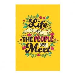 Chumbakdesign Life Yellow Wall Art Decor & Living