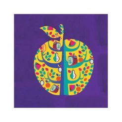 Chumbakdesign Square Apple Purple Wall Art Decor & Living