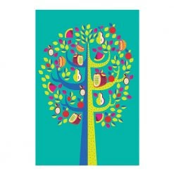 Chumbakdesign Pastel Tree Teal Wall Art