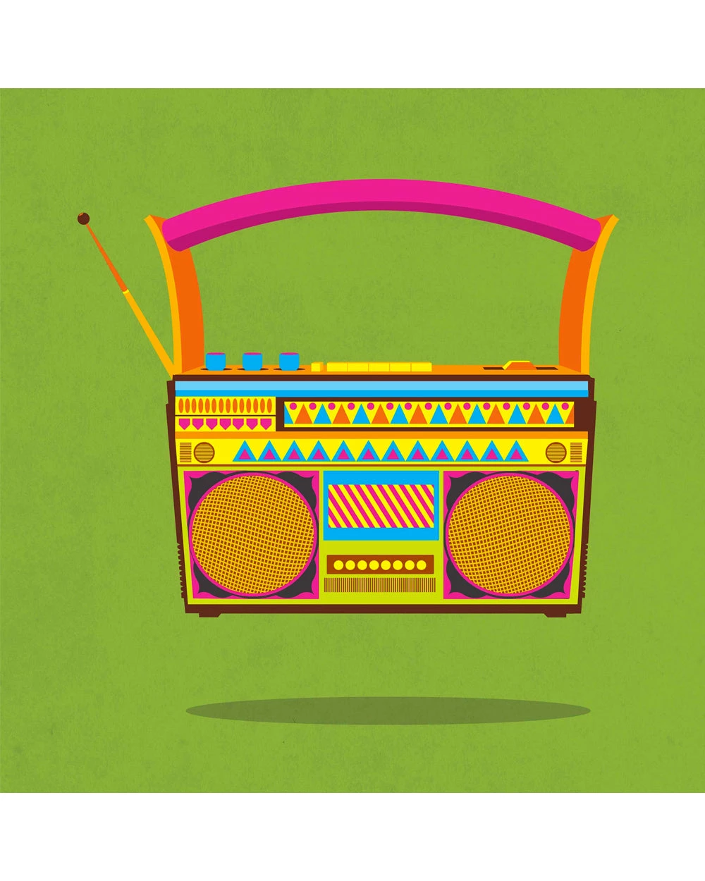 Chumbakdesign Radio Green Wall Art 4 Chumbakdesign Radio Green Wall Art