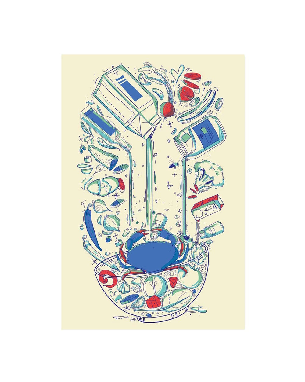 Chumbakdesign Salad White Wall Art 4 Chumbakdesign Salad White Wall Art