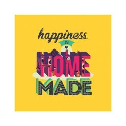 Chumbakdesign Happiness Home Yellow Wall Art Decor & Living