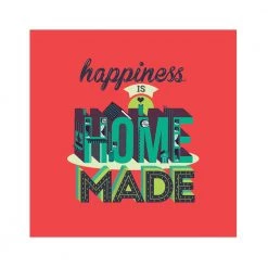 Chumbakdesign Happiness Home Red Wall Art Decor & Living