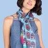 Chumbakdesign Bags & Accessories Owl Teal Scarf