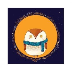 Chumbakdesign Circle Owl Orange Wall Art 13 Chumbakdesign Circle Owl Orange Wall Art