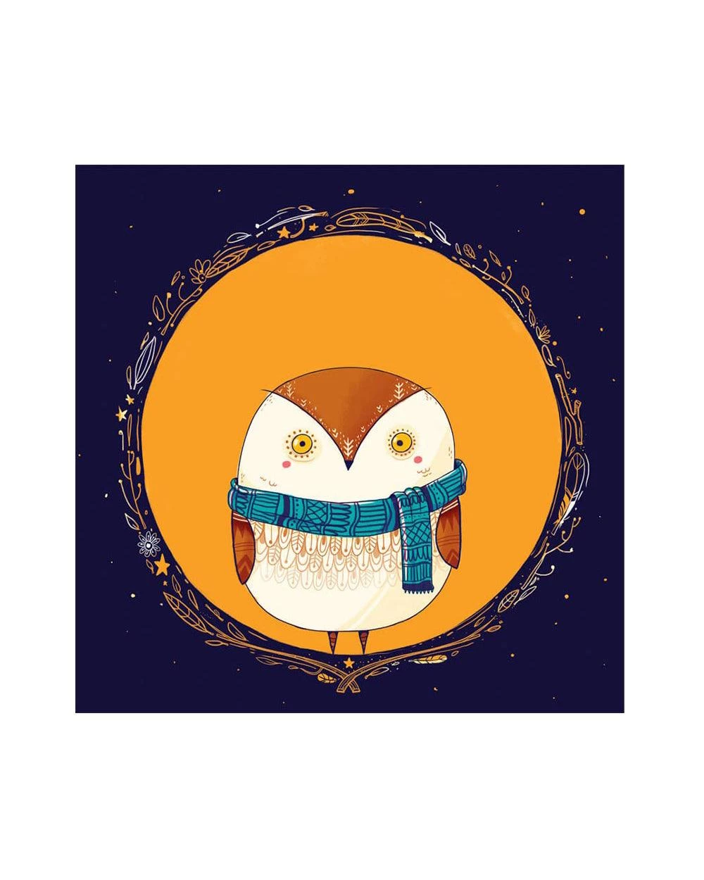 Chumbakdesign Circle Owl Orange Wall Art 5 Chumbakdesign Circle Owl Orange Wall Art