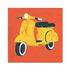 Chumbakdesign Decor & Living Scooter Red Wall Art