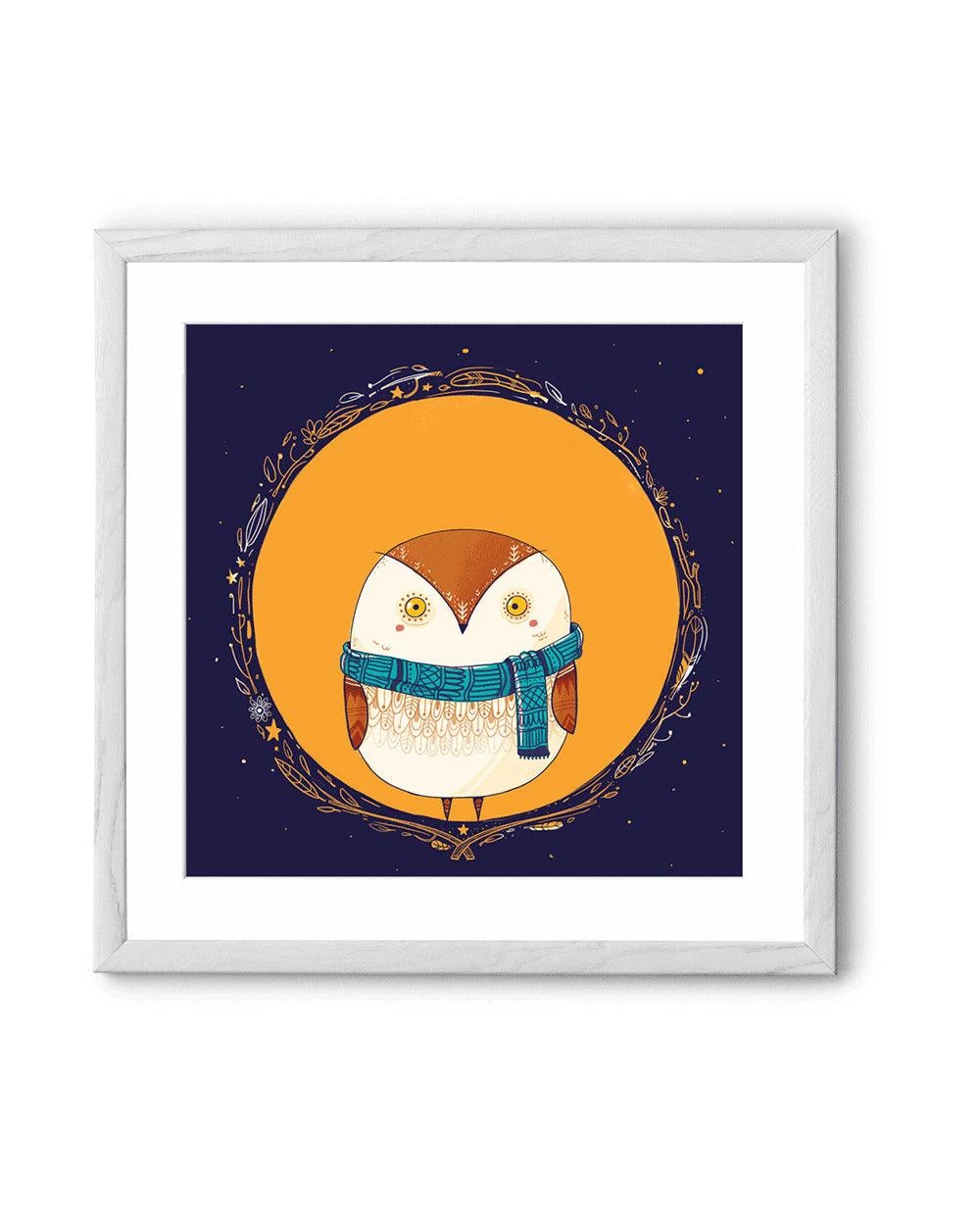 Chumbakdesign Circle Owl Orange Wall Art 6 Chumbakdesign Circle Owl Orange Wall Art