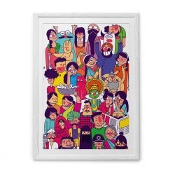 Chumbakdesign Faces Colorful Wall Art Decor & Living