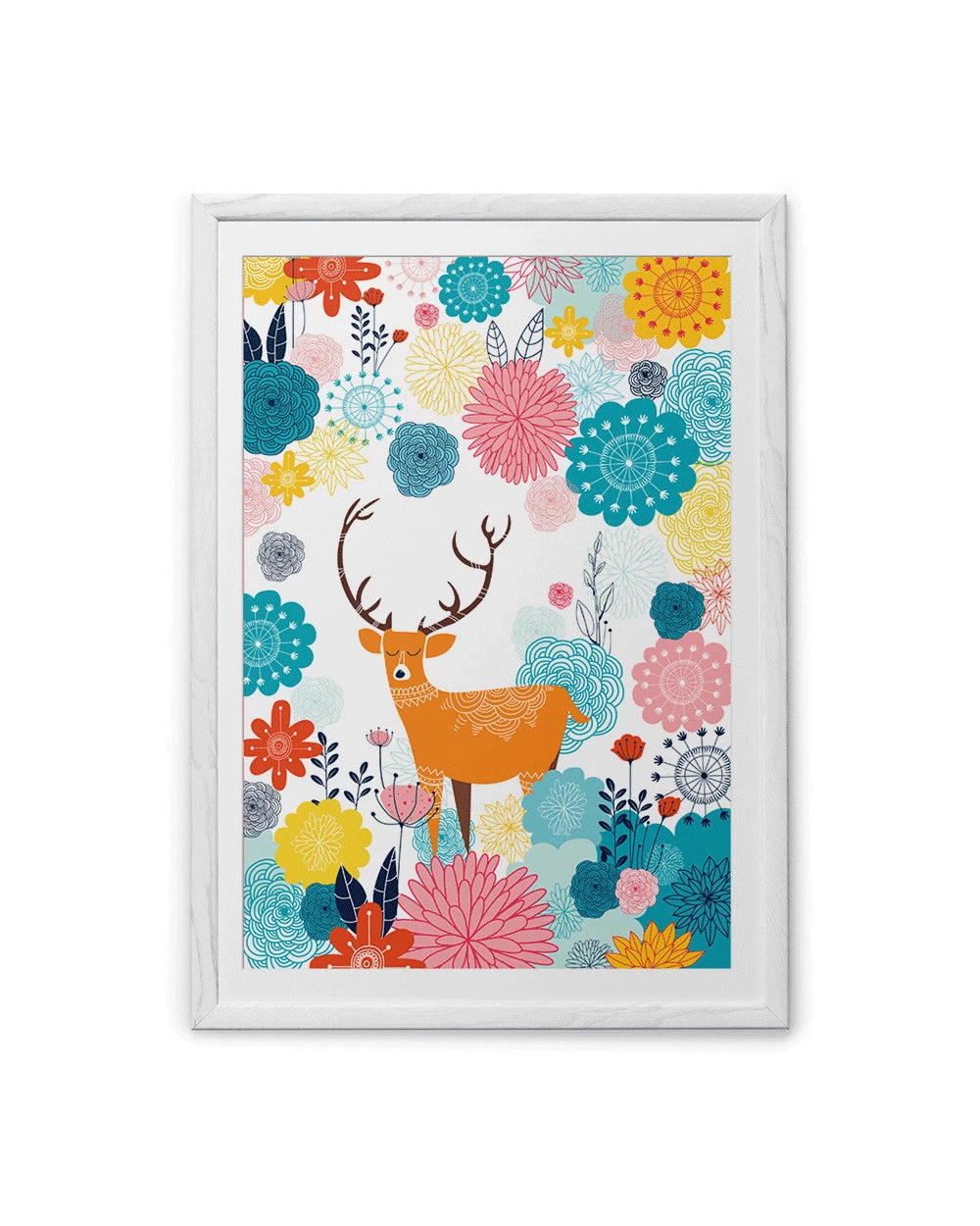 Chumbakdesign Decor & Living Forest Deer White Wall Art 7 Chumbakdesign Decor & Living Forest Deer White Wall Art