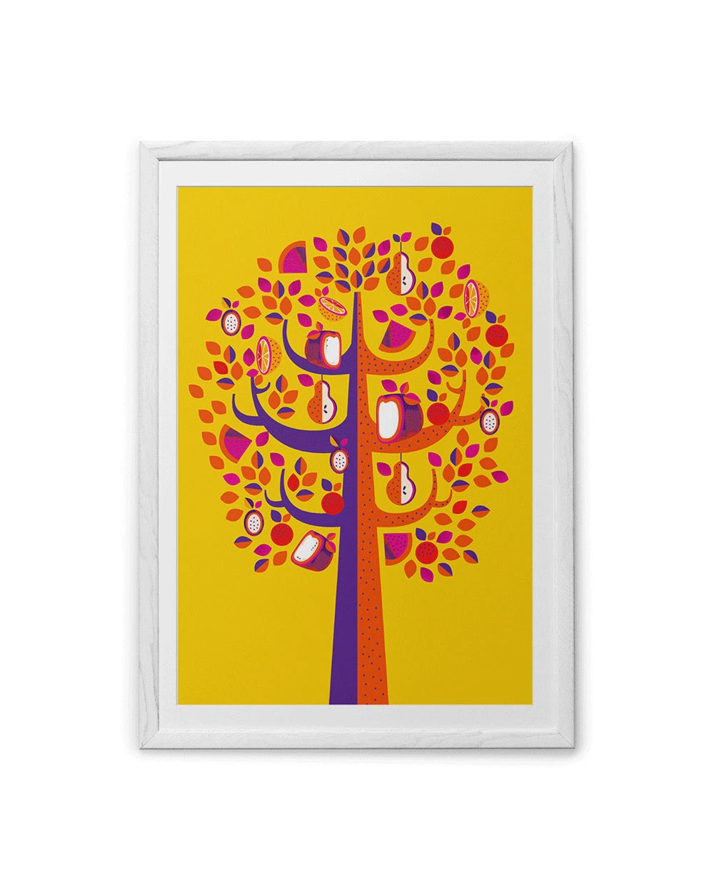Chumbakdesign Pastel Tree Yellow Wall Art 7 Chumbakdesign Pastel Tree Yellow Wall Art