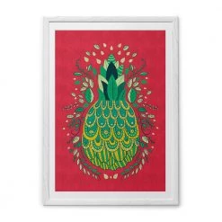 Chumbakdesign Pineapple Pink Wall Art