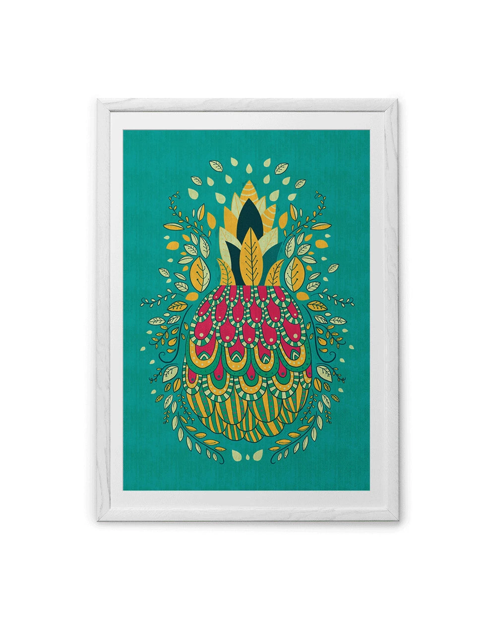 Chumbakdesign Pineapple Teal Wall Art 7 Chumbakdesign Pineapple Teal Wall Art