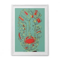 Chumbakdesign Decor & Living Salad Teal Wall Art
