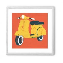 Chumbakdesign Decor & Living Scooter Red Wall Art