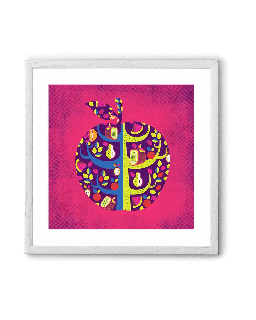 Chumbakdesign Decor & Living Square Apple Pink Wall Art 6 Chumbakdesign Decor & Living Square Apple Pink Wall Art