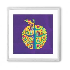 Chumbakdesign Square Apple Purple Wall Art Decor & Living