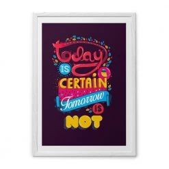 Chumbakdesign Today Is Certain Purple Wall Art Decor & Living