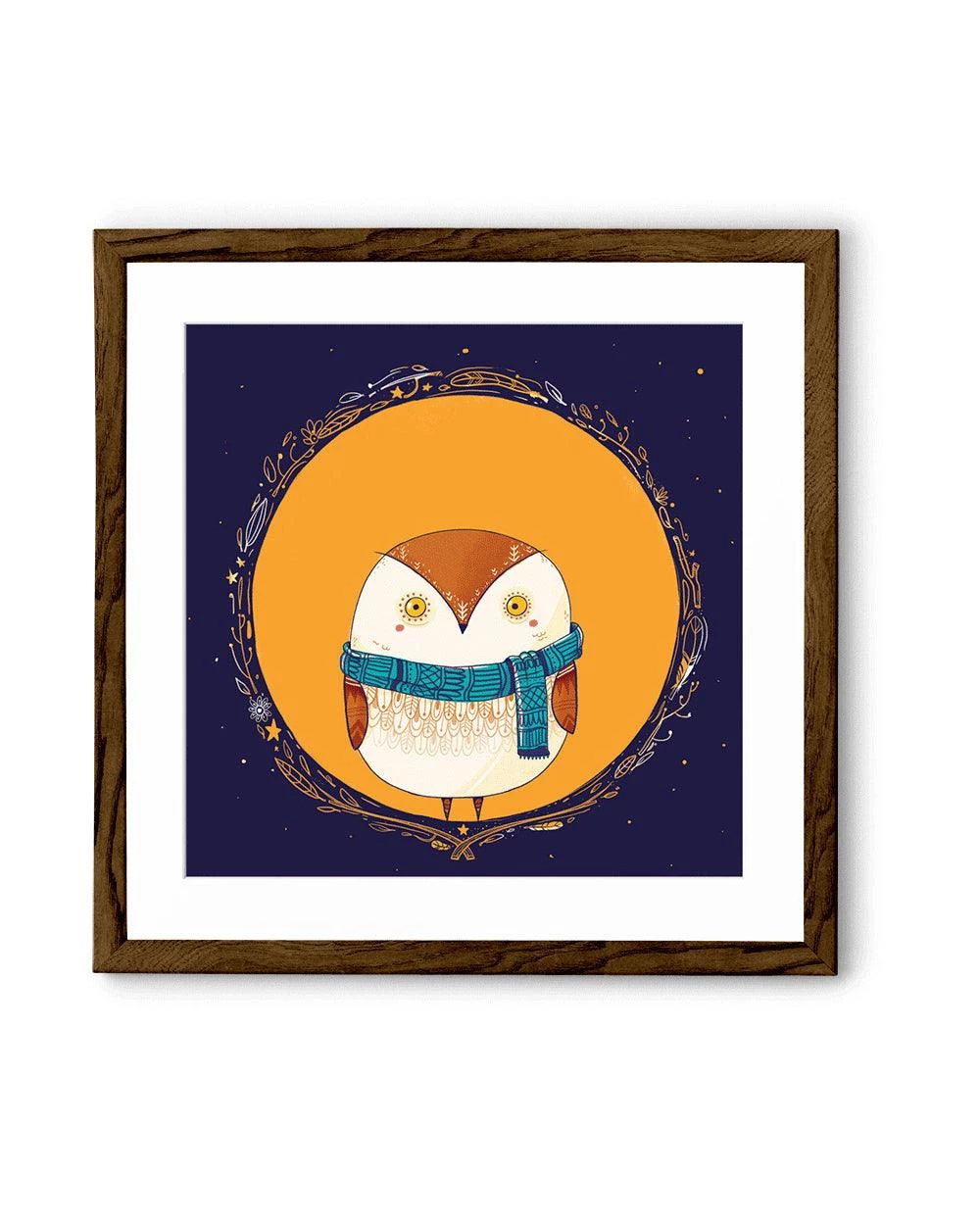 Chumbakdesign Circle Owl Orange Wall Art 8 Chumbakdesign Circle Owl Orange Wall Art