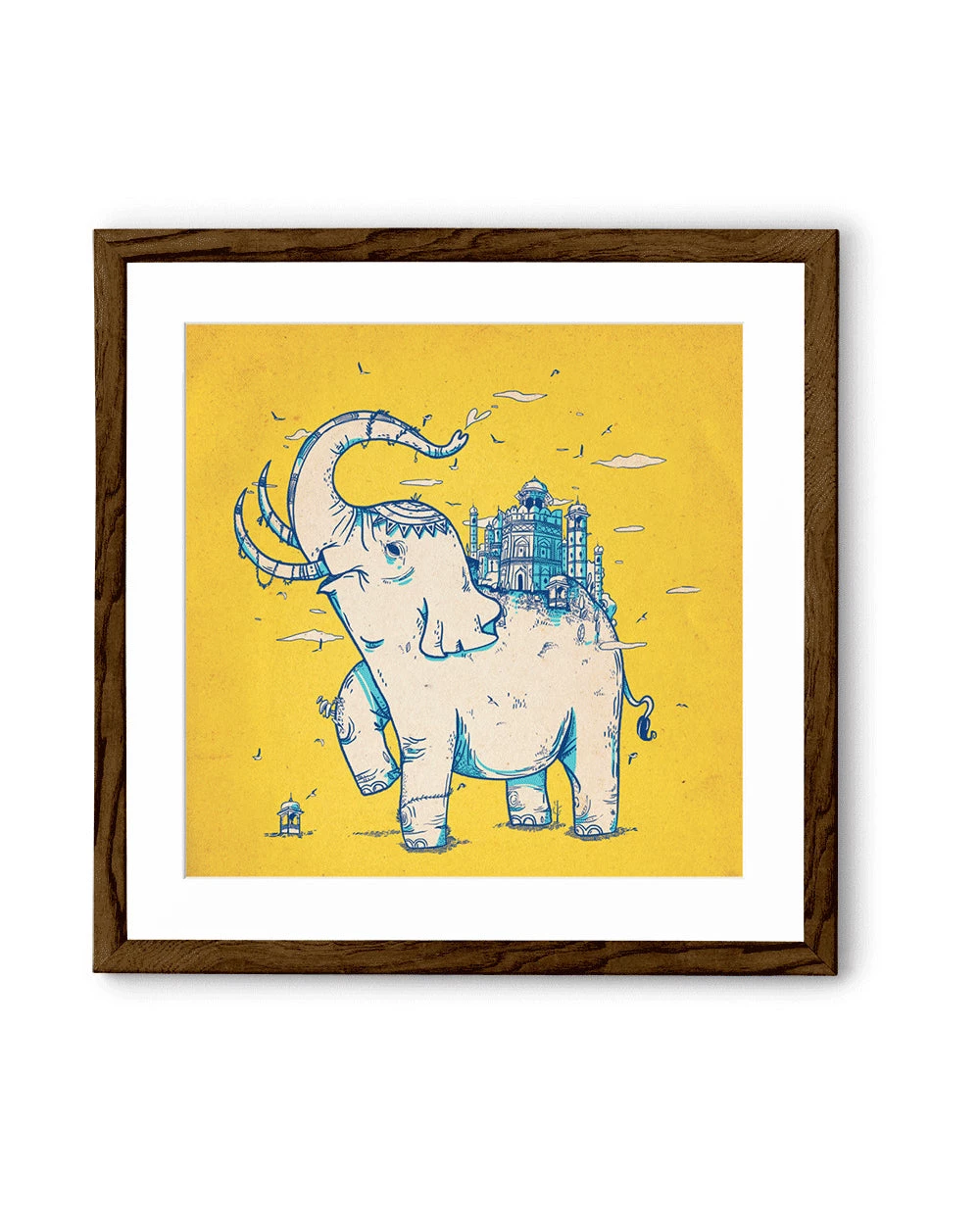Chumbakdesign Elephant Monument Yellow Wall Art 8 Chumbakdesign Elephant Monument Yellow Wall Art