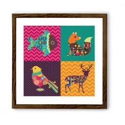 Chumbakdesign Four Animals Wall Art 16 Chumbakdesign Four Animals Wall Art