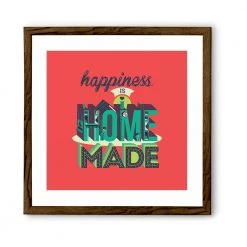 Chumbakdesign Happiness Home Red Wall Art Decor & Living
