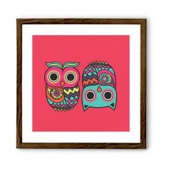 Chumbakdesign Owl Pink Wall Art 16 Chumbakdesign Owl Pink Wall Art