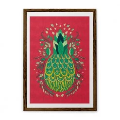 Chumbakdesign Pineapple Pink Wall Art