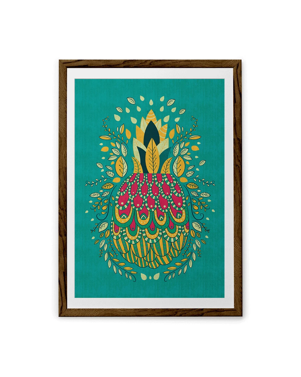 Chumbakdesign Pineapple Teal Wall Art 10 Chumbakdesign Pineapple Teal Wall Art