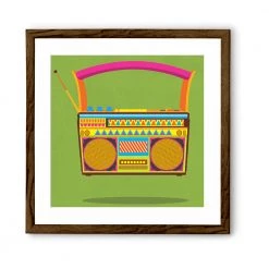 Chumbakdesign Radio Green Wall Art 16 Chumbakdesign Radio Green Wall Art