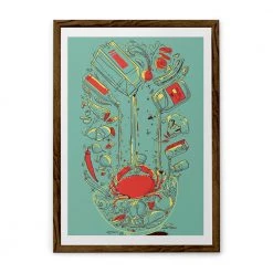 Chumbakdesign Decor & Living Salad Teal Wall Art