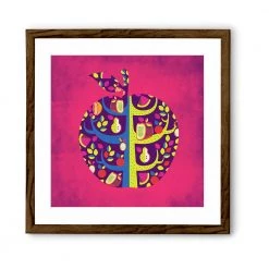 Chumbakdesign Decor & Living Square Apple Pink Wall Art 16 Chumbakdesign Decor & Living Square Apple Pink Wall Art