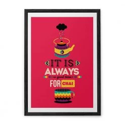 Chumbakdesign Decor & Living Chai Red Wall Art 25 Chumbakdesign Decor & Living Chai Red Wall Art