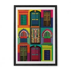 Chumbakdesign Decor & Living 9 Doors Wall Art