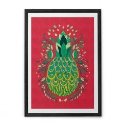 Chumbakdesign Pineapple Pink Wall Art