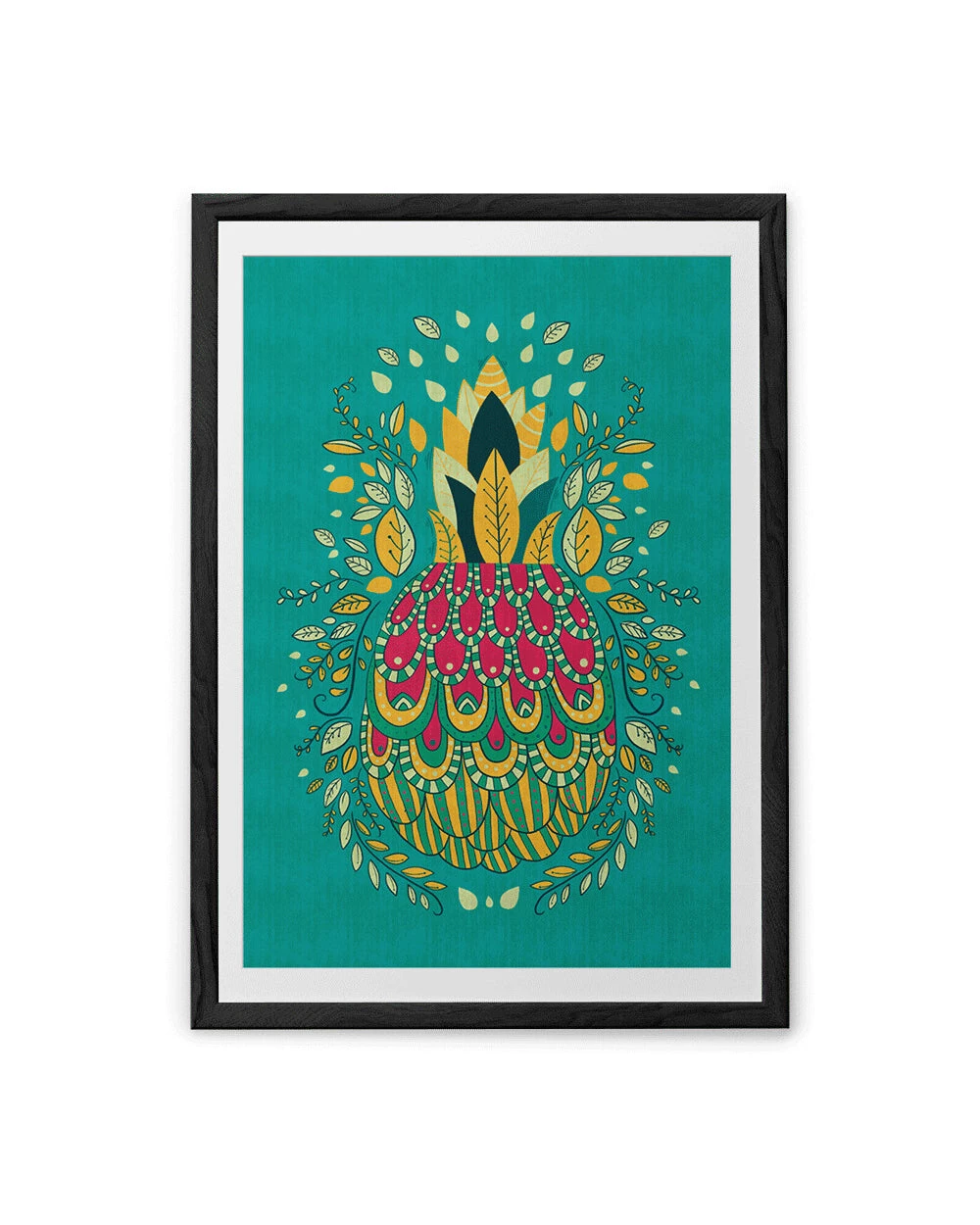 Chumbakdesign Pineapple Teal Wall Art 13 Chumbakdesign Pineapple Teal Wall Art