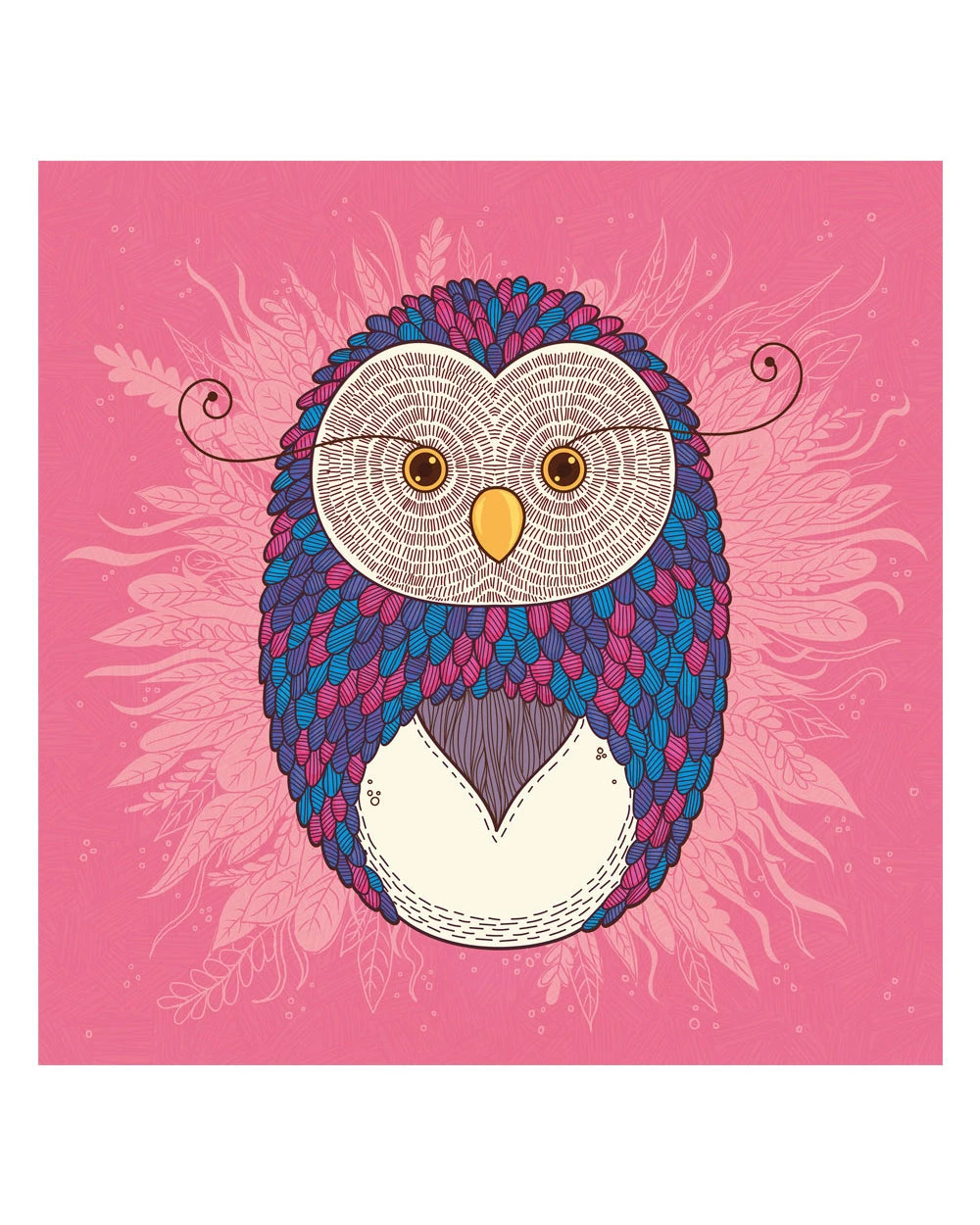 Chumbakdesign Sweater Feather Wall Art - Pink 4 Chumbakdesign Sweater Feather Wall Art - Pink