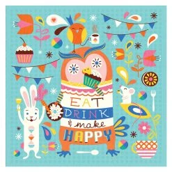 Chumbakdesign Decor & Living Make Happy Wall Art - Blue