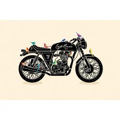Chumbakdesign Café Racer Cream 16x24inch Print