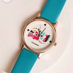 Chumbakdesign Watches & Jewellery TEAL By Chumbak Decorative Elephant Wrist Watch
