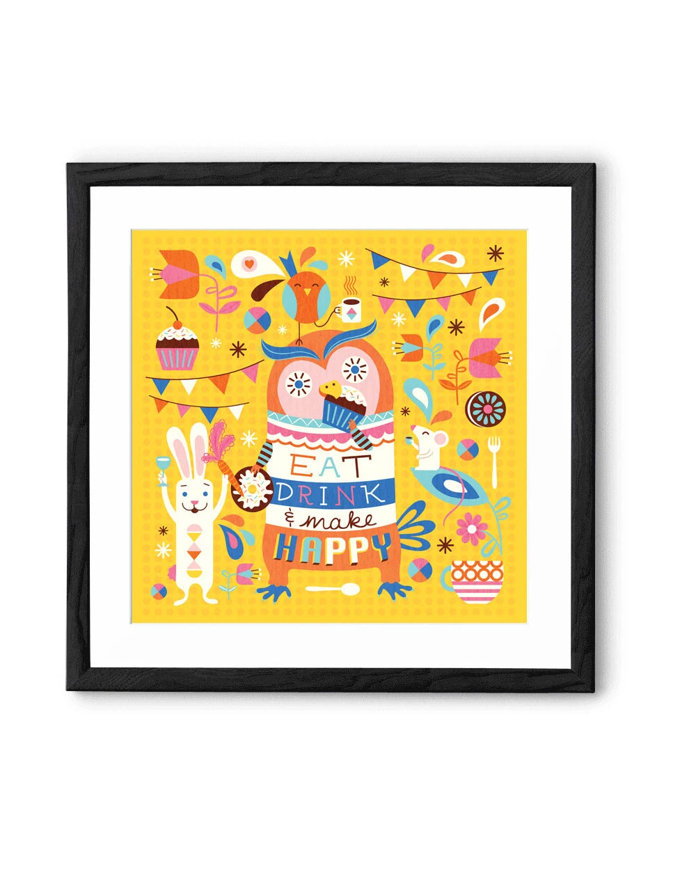 Chumbakdesign Make Happy Wall Art - Yellow Decor & Living 9 Chumbakdesign Make Happy Wall Art - Yellow Decor & Living